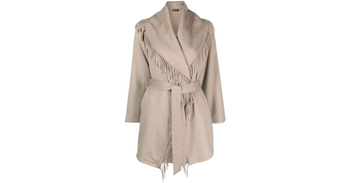 Colombo sleeveless belted trench coat - Grey
