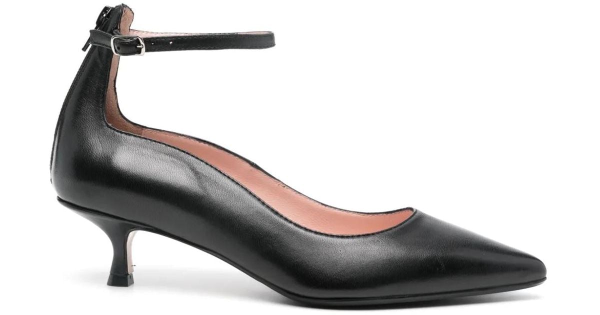 Anna F. 45Mm Leather Pumps in Black | Lyst