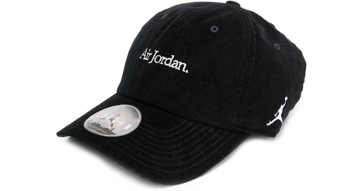 Nike Jordan H86 Corduroy Cap in Black for Men | Lyst