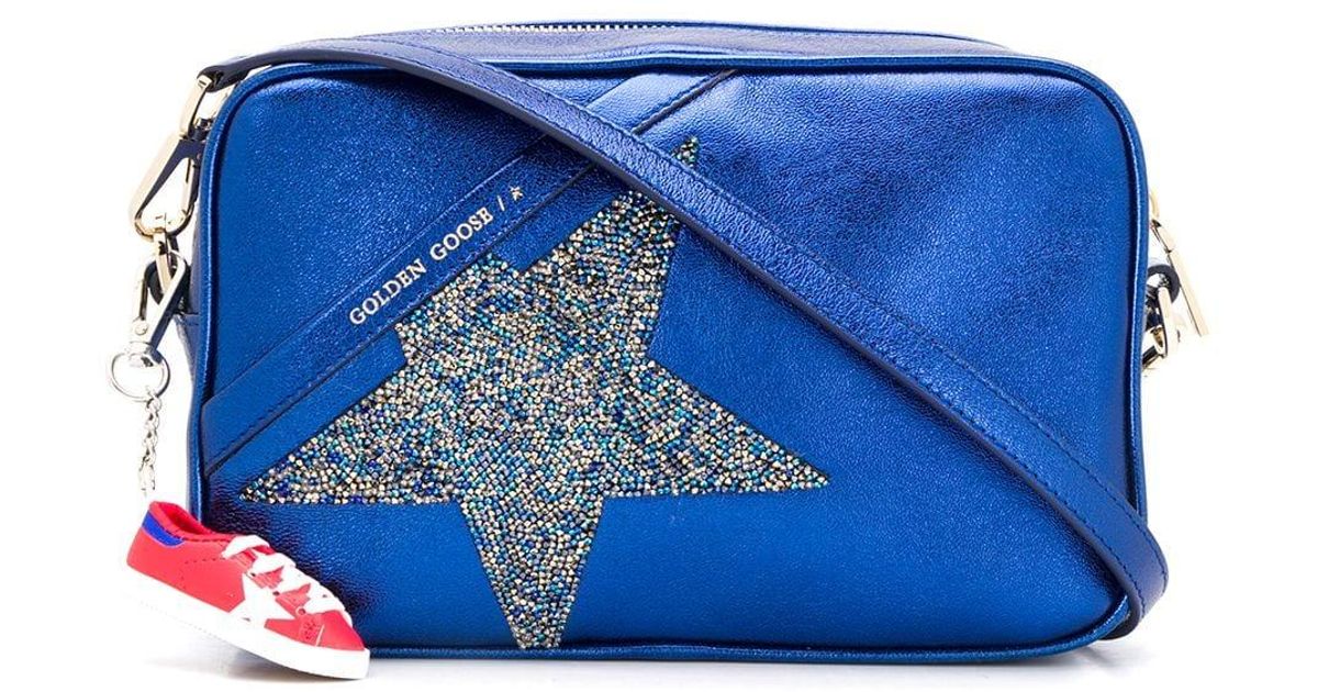 Golden Goose Deluxe Brand Goose Star Crossbody Bag in Blue - Lyst