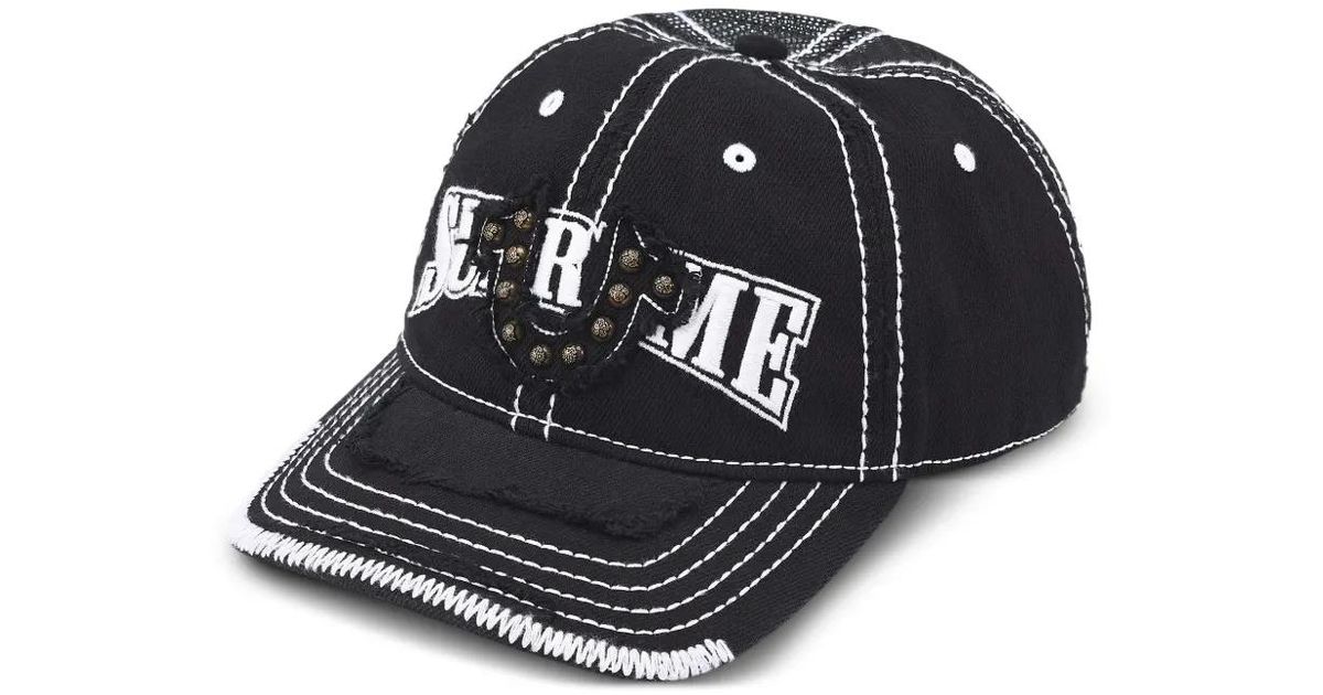 Supreme True Religion Mesh-Back Panel Cap in Black for Men | Lyst UK