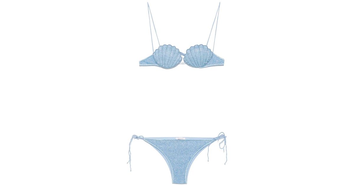 Oséree Lumiere Shell Two Piece in Blue | Lyst