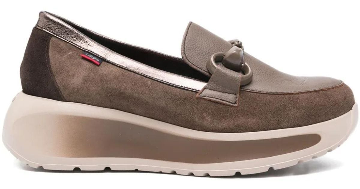 Callaghan Suede Loafers in Brown | Lyst