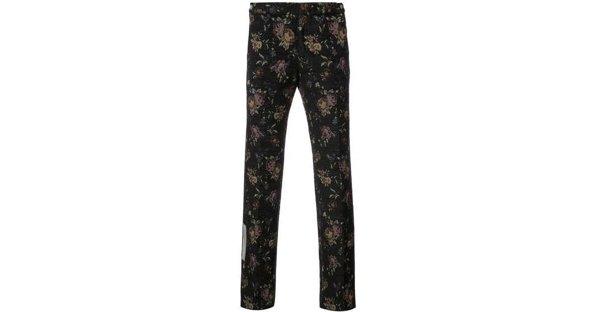 off white tapestry pants