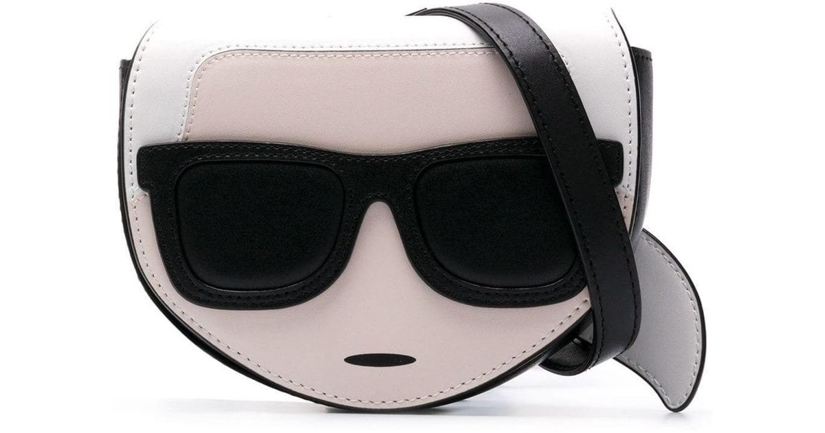 Karl Lagerfeld Leather K/ikonik Belt Bag in Black Lyst