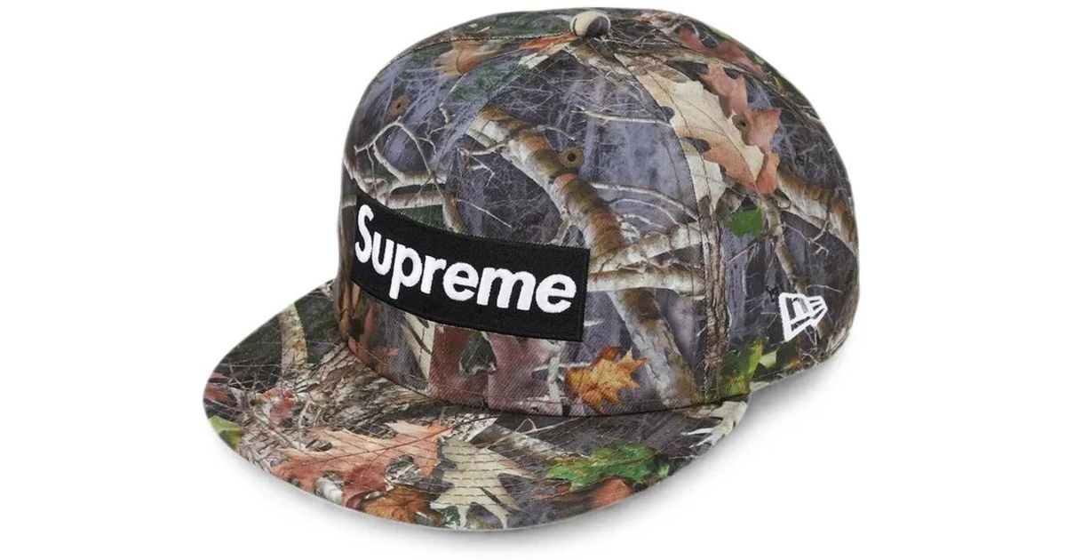 Supreme Ghostface Box Logo New Era 59Fifty Cap in Gray for Men | Lyst