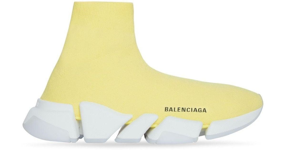 balenciaga speed knit yellow