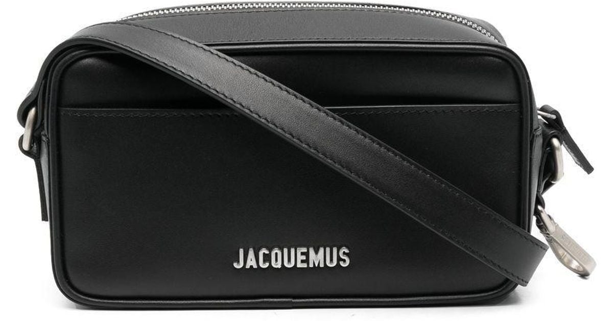 Jacquemus Le Leather Crossbody Bag in Black Lyst Australia