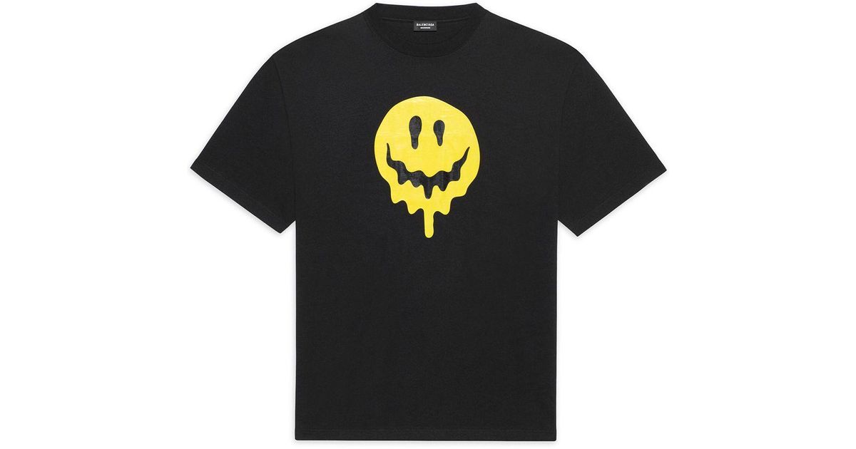 Balenciaga Cotton Smiley-face Print T 