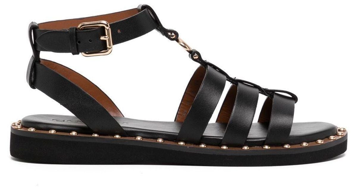 COACH Giselle Strappy Sandals in Black Lyst Australia