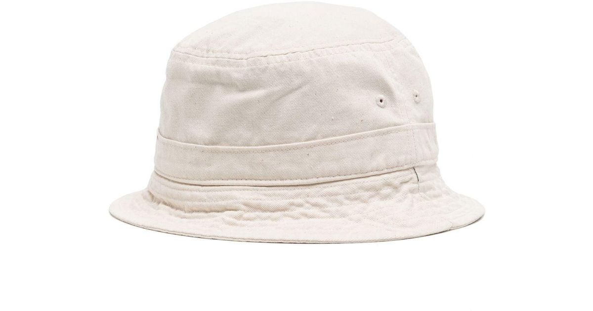 Polo Ralph Lauren Washed Cotton Bucket Hat in White for Men Lyst UK