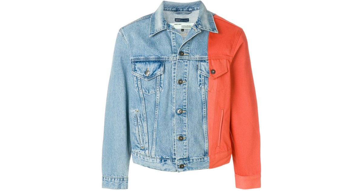 off white levis denim jacket