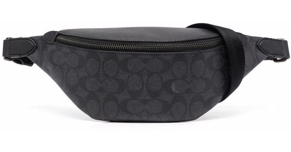 COACH Leather Charter Monogram Belt Bag in Grey (Grey) for Men Lyst