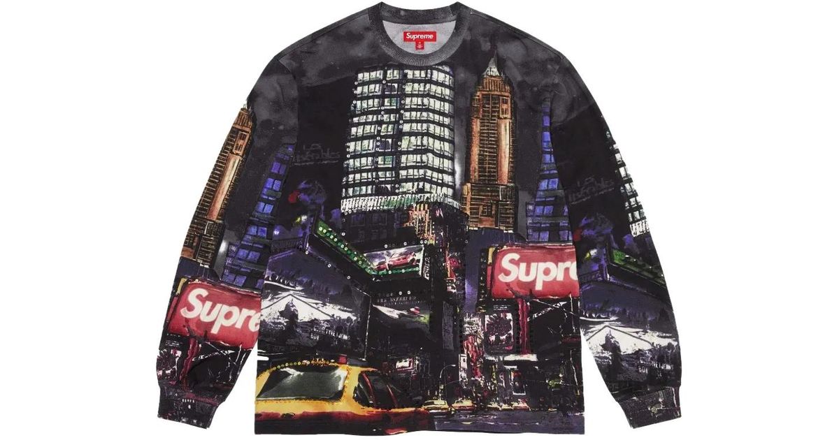 supreme-black-Skyline-Sequin-