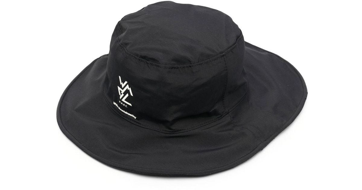 White Mountaineering X Kiu 3 Layered Bucket Hat in Black for Men 