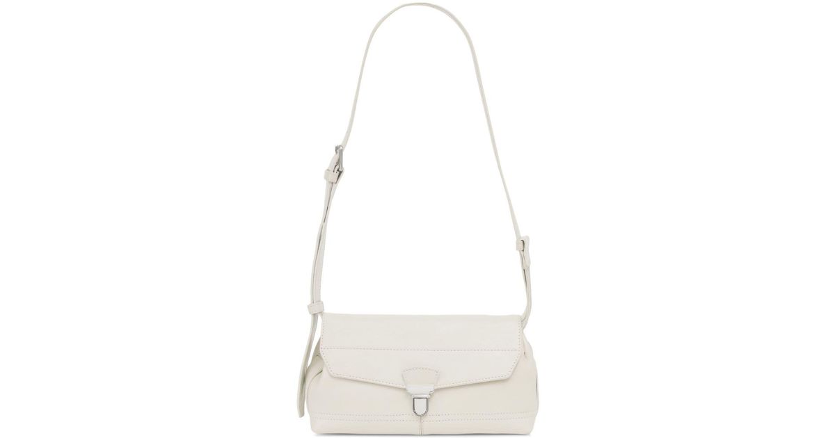 Lemaire Small Gear Leather Bag in White | Lyst