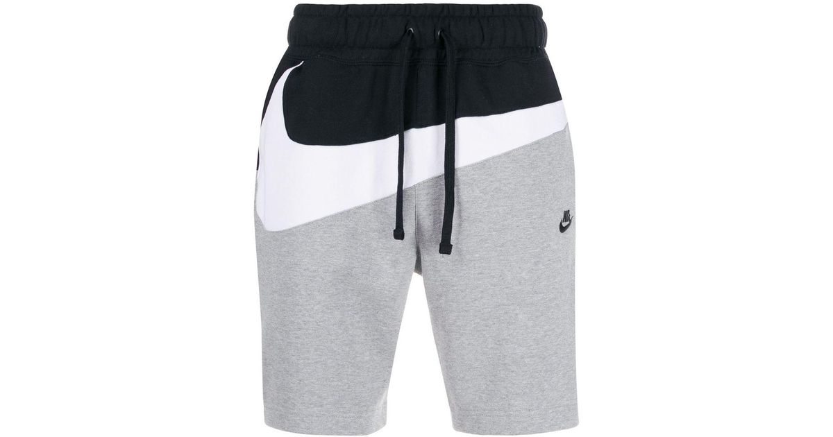 nike grey track shorts