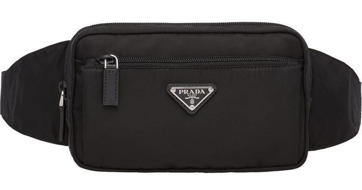 prada logo belt bag