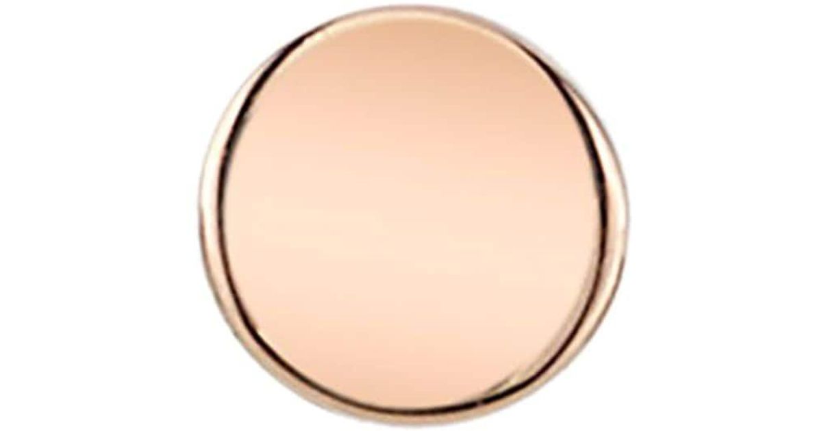 14kt rose gold round disc pin