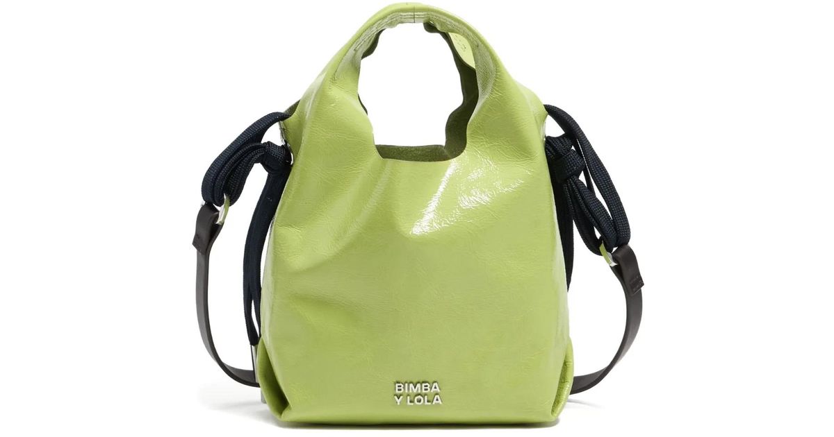 Bimba Y Lola Mini Paper Crossbody Bag in Green | Lyst display picture 2