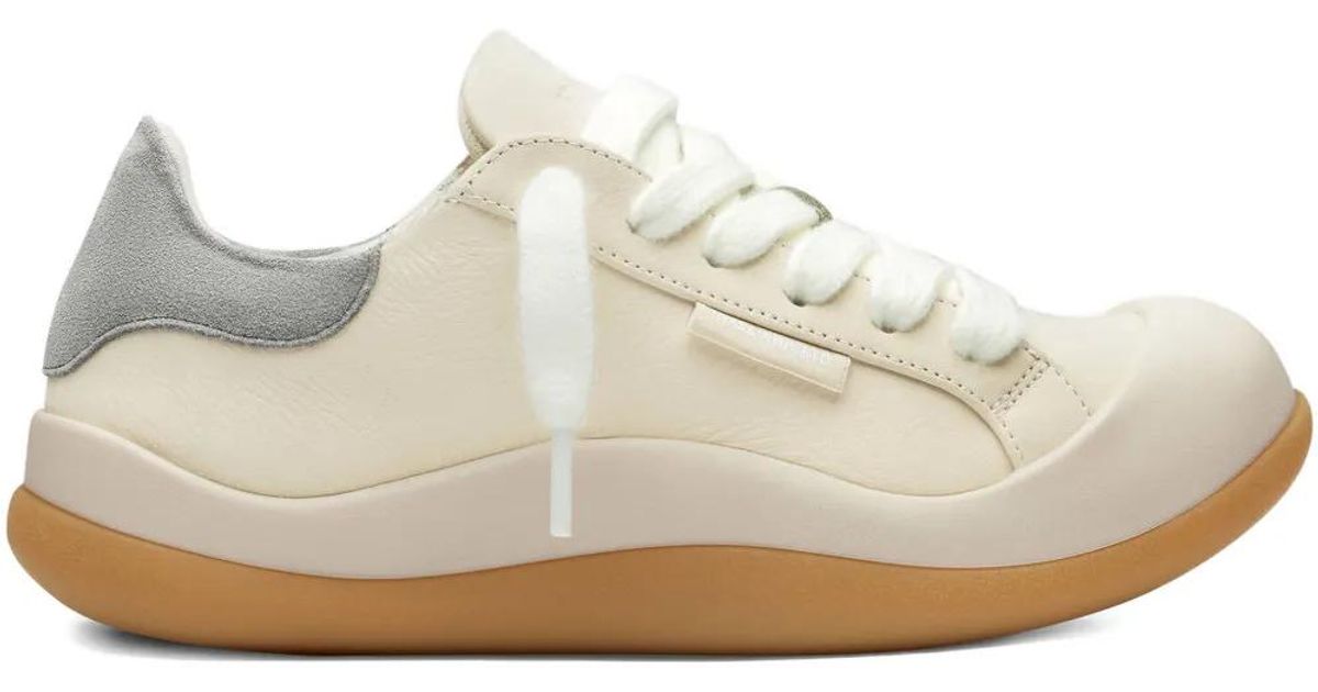 Axel Arigato Squish Lace-Up Panelled Sneakers in White | Lyst