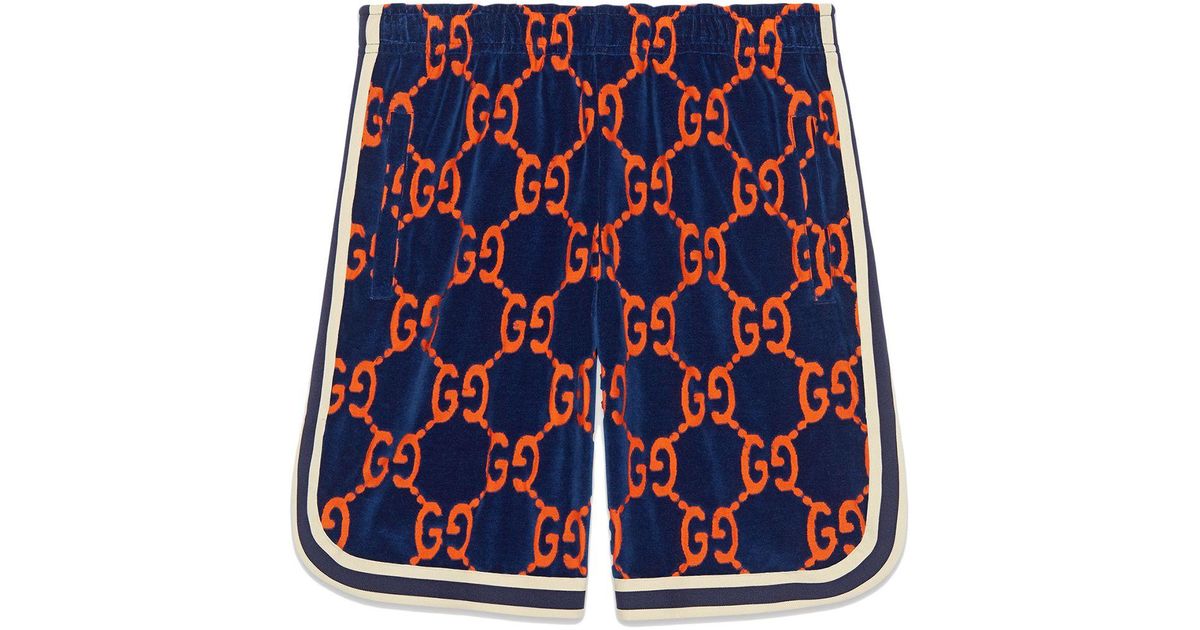 Gucci GG Chenille Shorts in Blue for 
