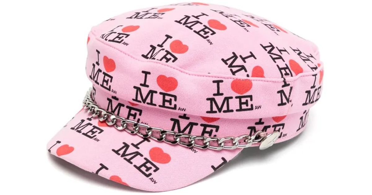 Ashley Williams I Heart Me Hat in Pink | Lyst UK