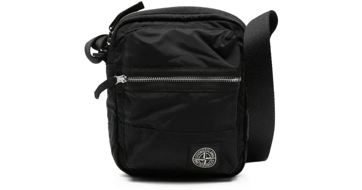 Stone Island Nylon Crossbody Bag in Black for Men | Lyst