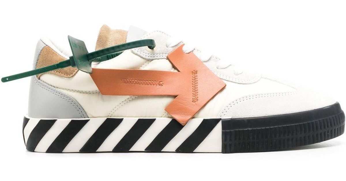 Off-White c/o Virgil Abloh Vulcanized Low-top Sneakers in White for Men ...