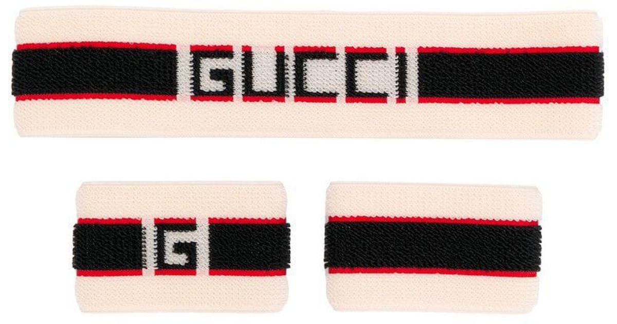 Gucci Synthetic Elastic Stripe Headband for Men Lyst