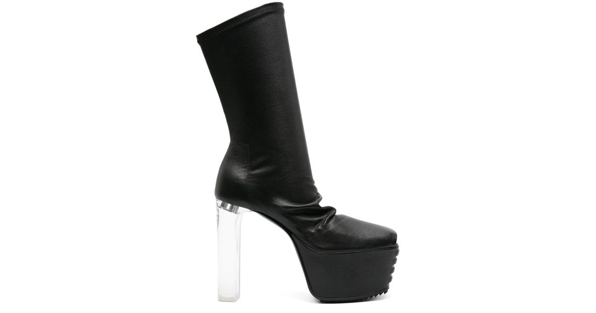 Rick owens mid store calf boots