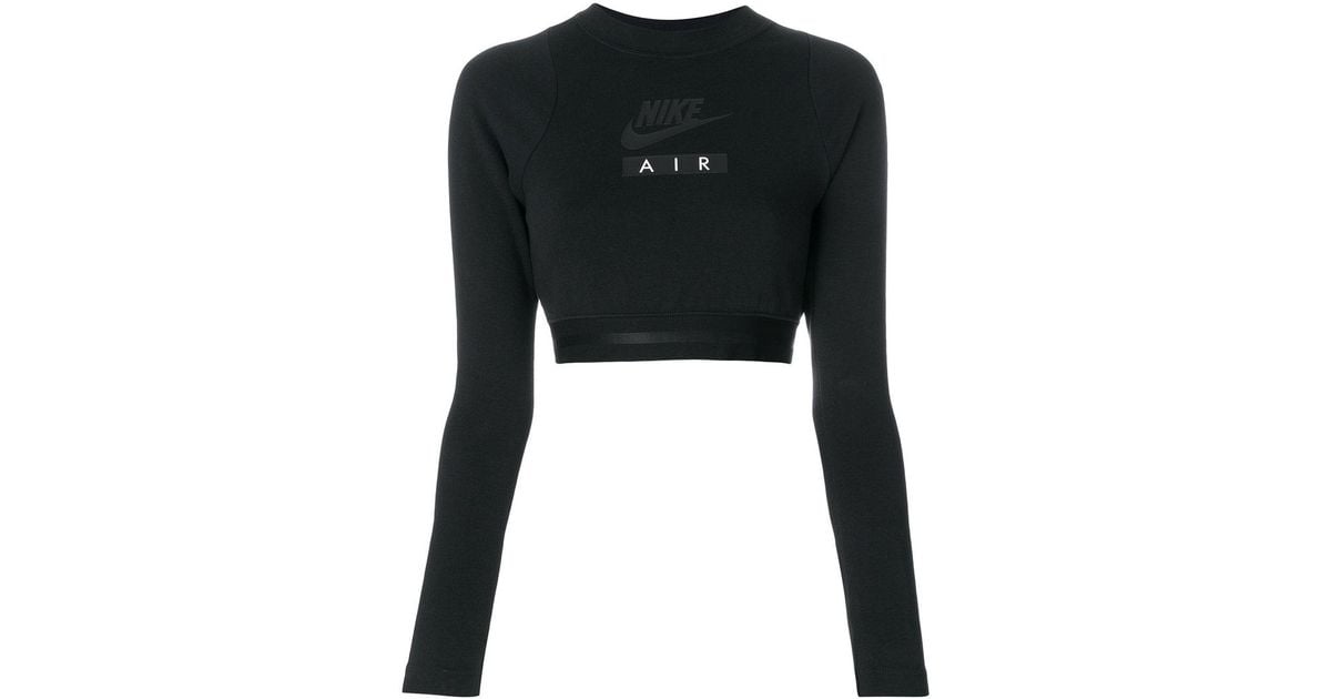 Nike Cotton Air Cropped Long-sleeve Top 