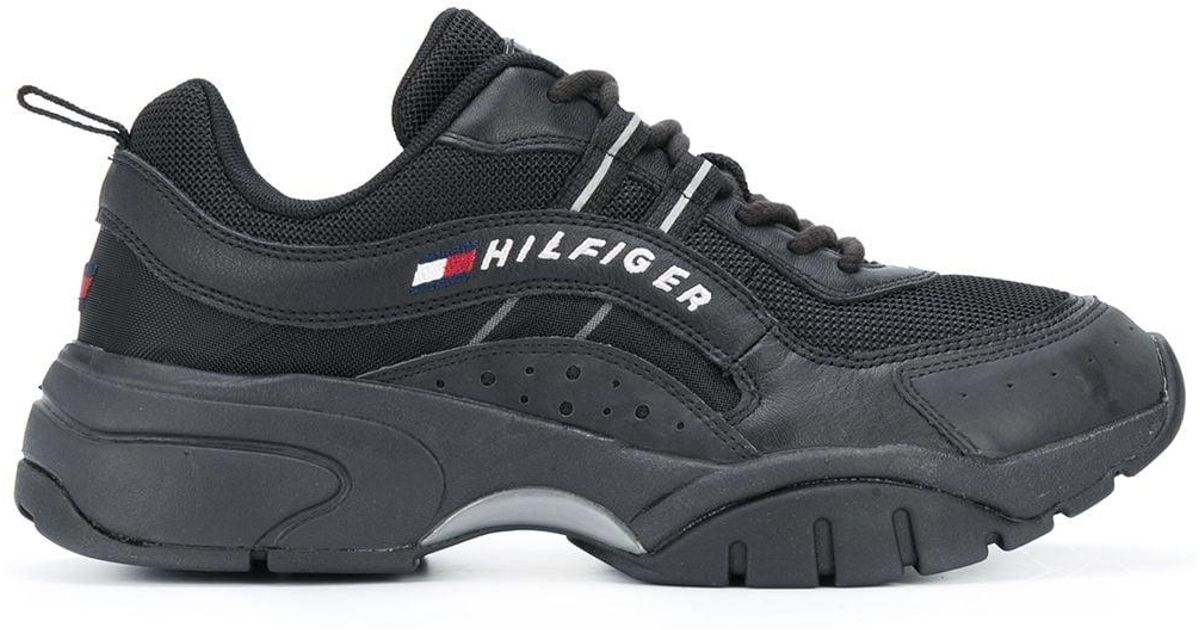 Tommy Hilfiger Heritage Chunky Sole Sneakers in Black for Men | Lyst