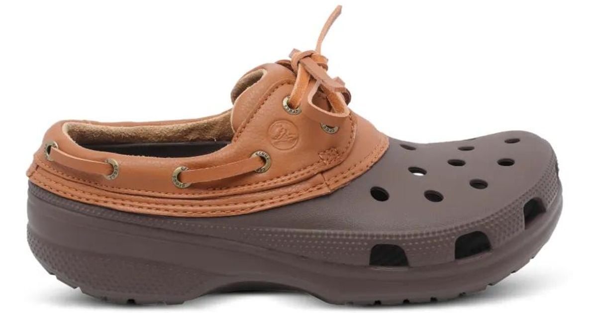 Crocs Mariners Crocs™ Classic Boat Shoe Sandals in Brown for Men | Lyst