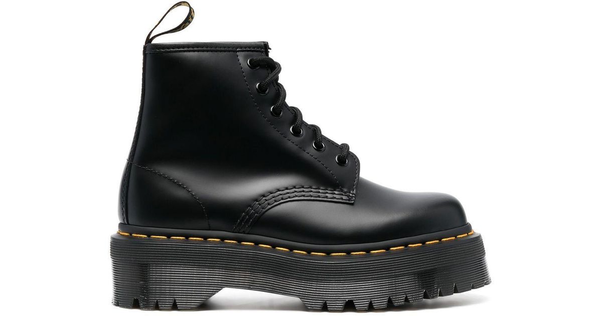 Dr. Martens Quad Platform Boots in Black | Lyst