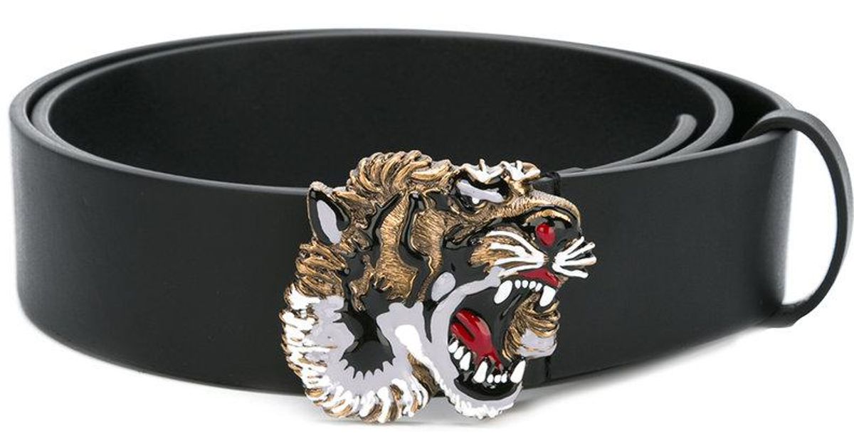gucci belt with tiger buckle
