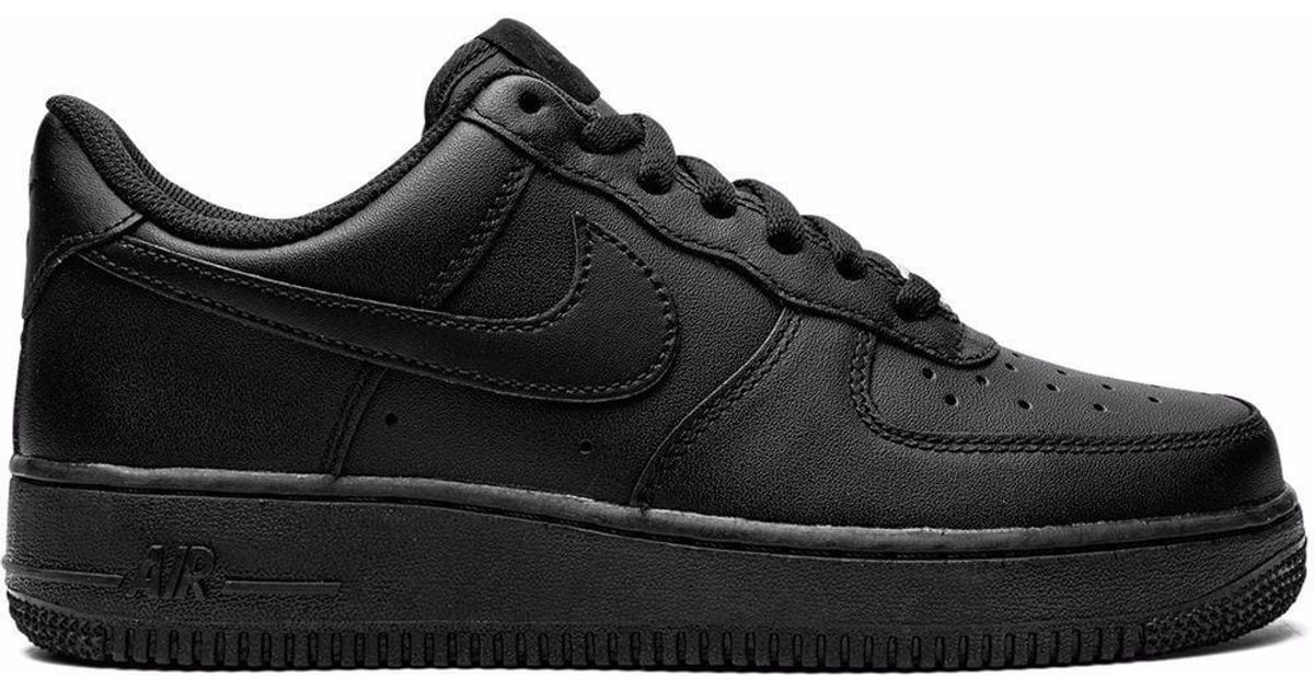 Nike Leather Air Force 1 '07 Sneakers in Black - Lyst