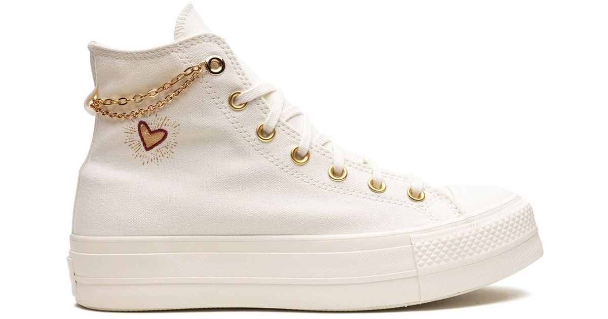 Converse Chuck Taylor All-Star Platform Valentines Day Sneakers in Natur |  Lyst DE