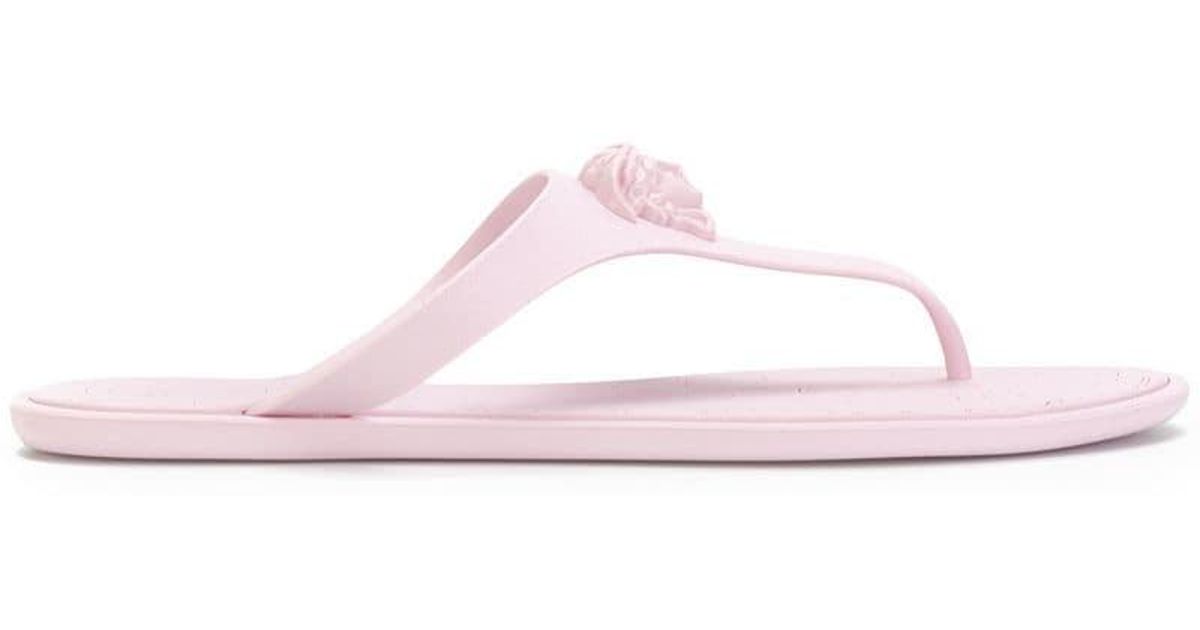 medusa palazzo thong sandals