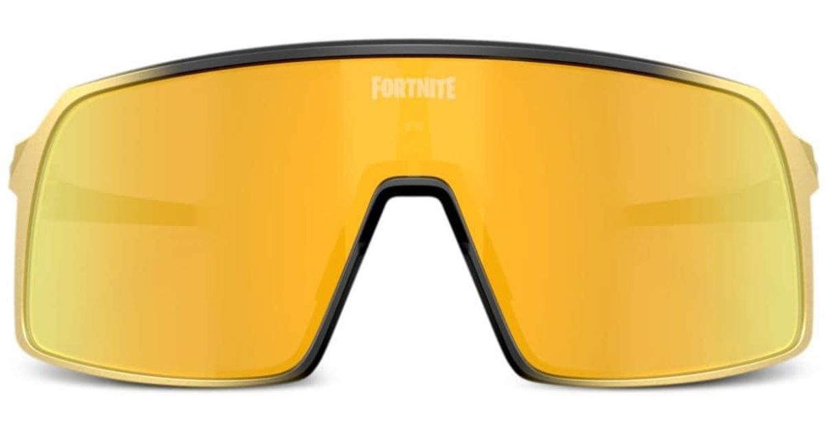 Oakley X Fortnite Midas Sutro Sunglasses In Yellow For Men Lyst Oakley Gold X Fortnite Midas Sutro Sunglasses 