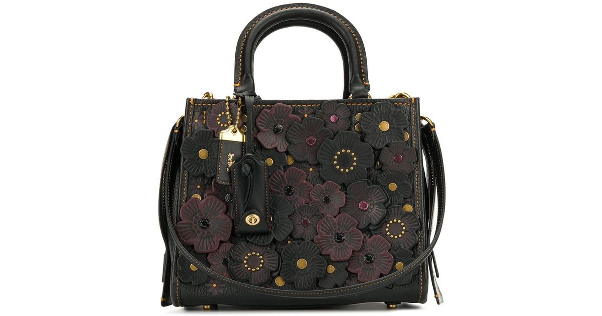 Coach - Coach black rogue 25 tea rose bag LIMITED EDITION on Designer  Wardrobe