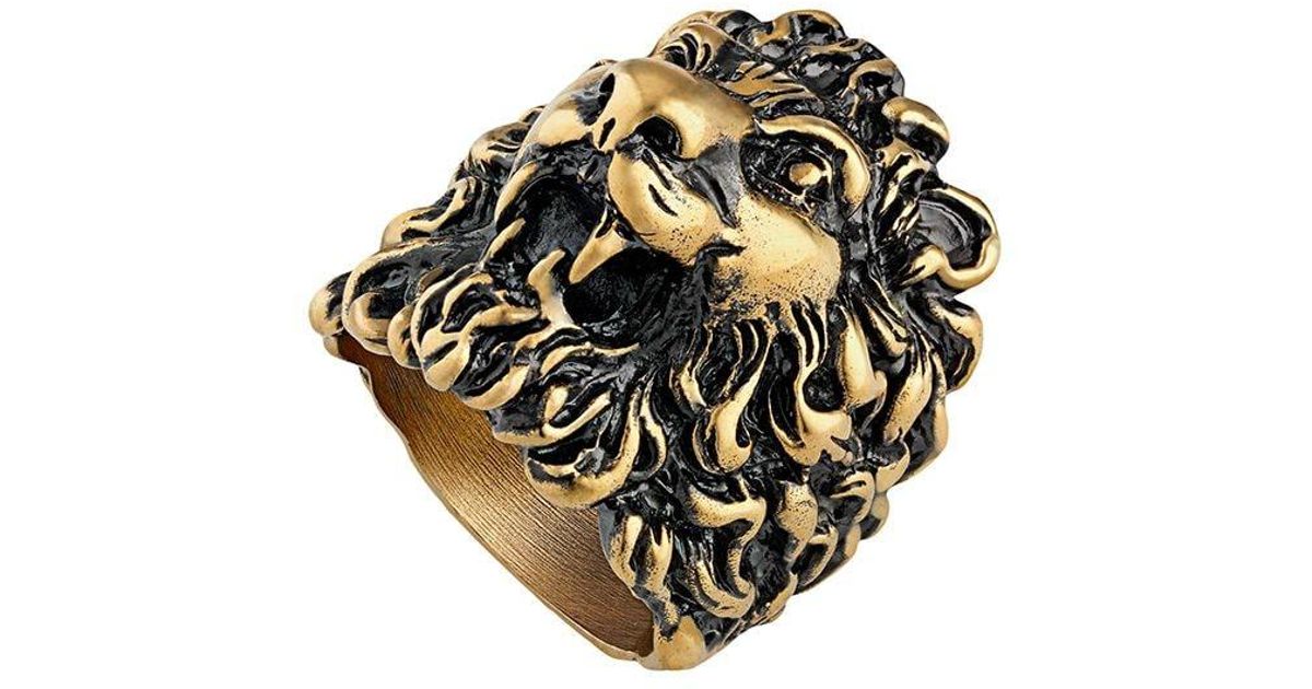 anello gucci leone