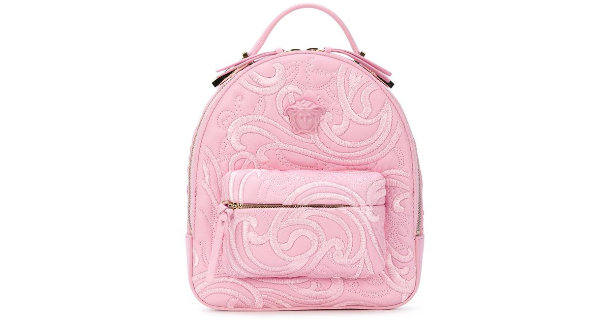 pink versace backpack