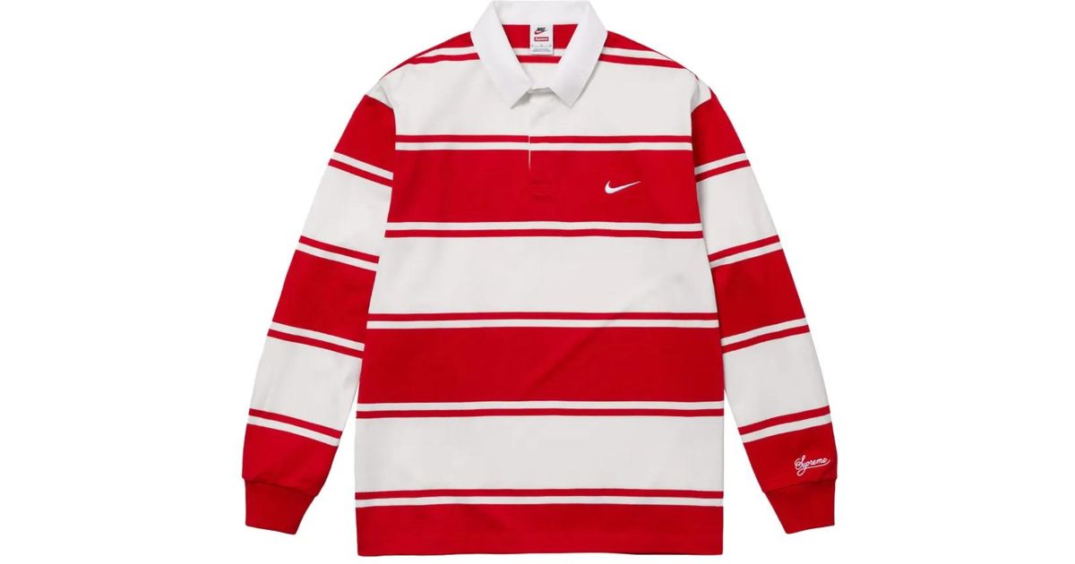 Supreme ストライプポロシャツ 赤/白 24SS Sサイズ ☆24SS WEEK14☆Supreme Stripe Terry S/S Polo (Supreme/ポロシャツ