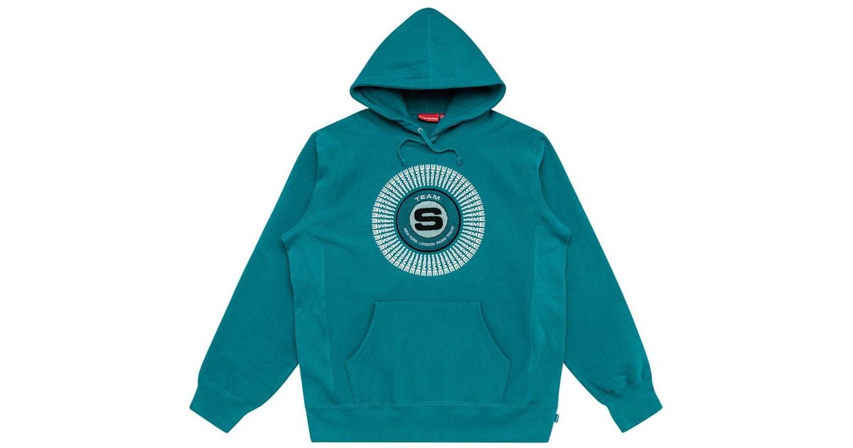 supreme chenille applique hooded
