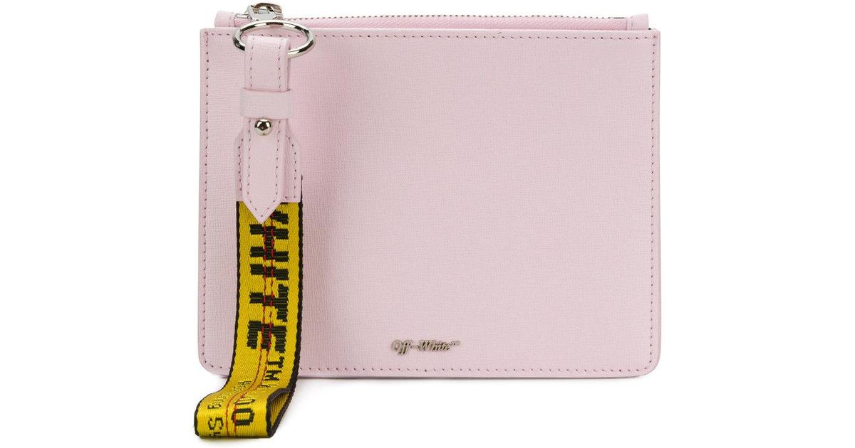 off white flat pouch