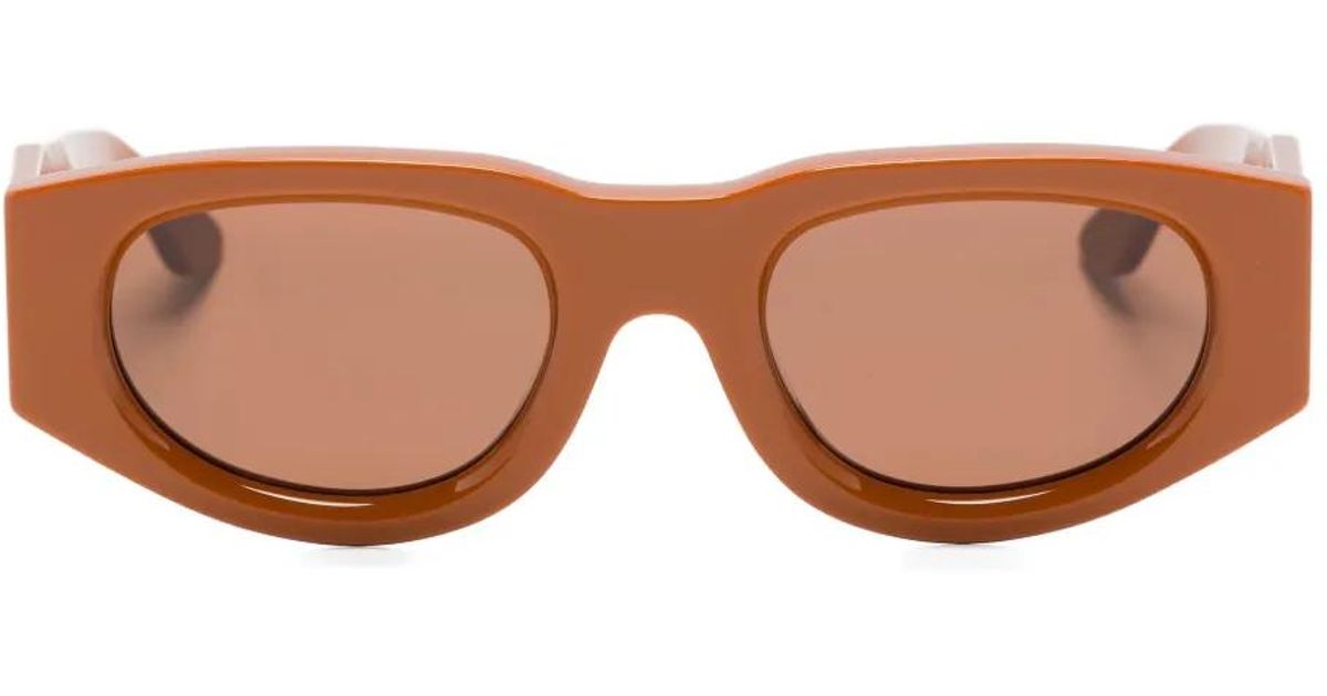 Lunettes De Soleil Thierry Lasry - Modèle Butterscotch - Marron Et Doré - Occasion