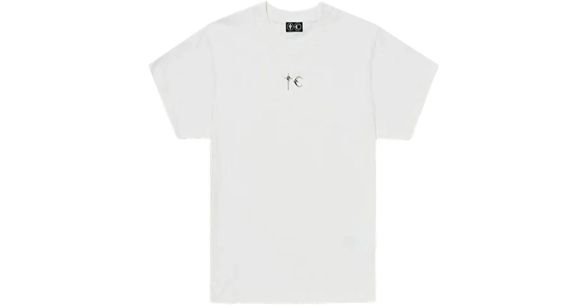 THUG CLUB Logo-Embellishment T-Shirt in White for Men | Lyst