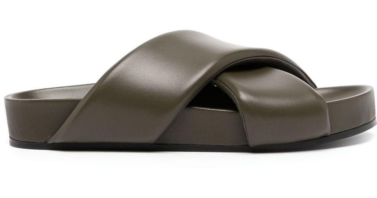 Jil Sander Chunky Open-toe Sandals in Gray for Men | Lyst