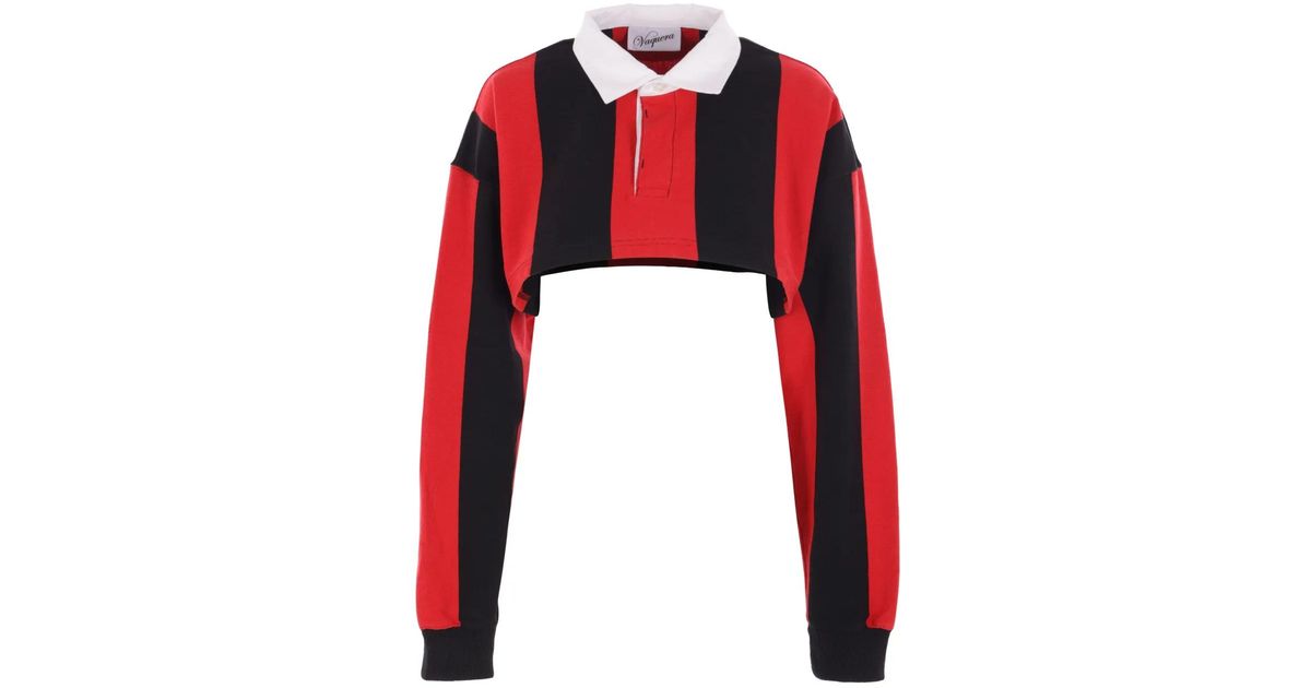 Cropped Striped Rugby Shirt